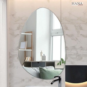 하나바스 LED스톤형거울 상시전원형 전구색  욕실거울 인테리어거울