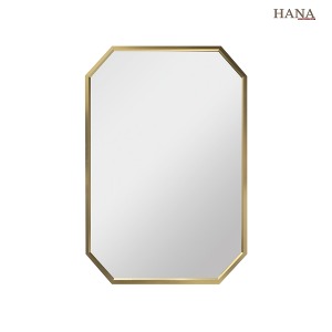 하나바스 심플직팔각거울 600X800 욕실거울 인테리어 컬러프레임 골드 흑니켈