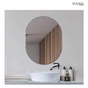하나바스 5T민경 양타원형거울 W560XH1200 욕실거울 인테리어거울 조명별도설치가능