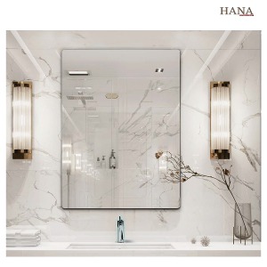 하나바스 5T민경 사각라운드거울 W600XH800 욕실거울 인테리어거울 조명별도설치가능