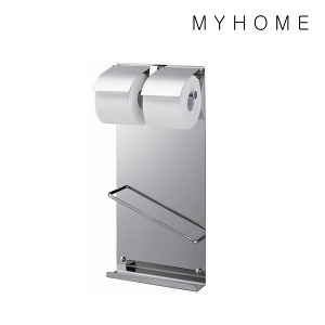 MH-903 크롬 잡지꽂이겸용이중휴지걸이 마이홈악세사리 화장실 욕실 소품 인테리어 호텔 욕실 MH903