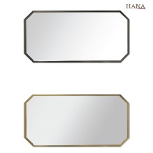하나바스 심플600X1200직팔각거울  욕실거울 인테리어 컬러프레임 골드 흑니켈