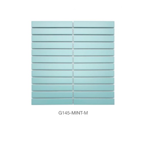 G145-MINT-M/296X300/모자이크타일/무광타일/벽타일/바닥타일/자기질타일