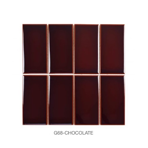 G68-CHOCOLATE/278X284/모자이크타일/벽타일/바닥타일/자기질타일