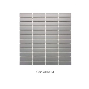 G72-GRAY-M/294X298/모자이크타일/벽타일/바닥타일/자기질타일