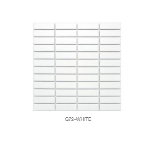 G72-WHITE/294X298/모자이크타일/벽타일/바닥타일/자기질타일
