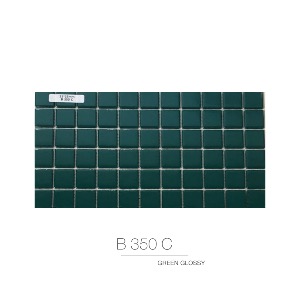모자이크타일/B350C/청록색타일/유광/그린컬러/48X48
