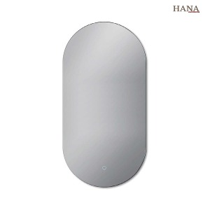하나바스 LED양타원형거울 1200터치식 열선기능 주광색 전구색  욕실거울 인테리어거울