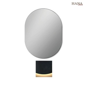 하나바스 LED양타원형거울 상시전원형 전구색  욕실거울 인테리어거울