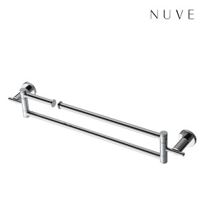 NU-617 회전형 이단 수건걸이 NUVE 범한공업 욕실 심플 모던 호텔 욕실 타월바 럭셔리 악세사리 NU617
