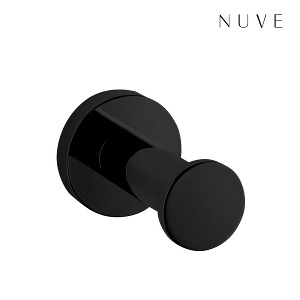 NU-005B-5 블랙무광 옷걸이 NUVE 범한공업 모던 심플 호텔욕실 가운걸이 소품 럭셔리 악세사리 NU005B5